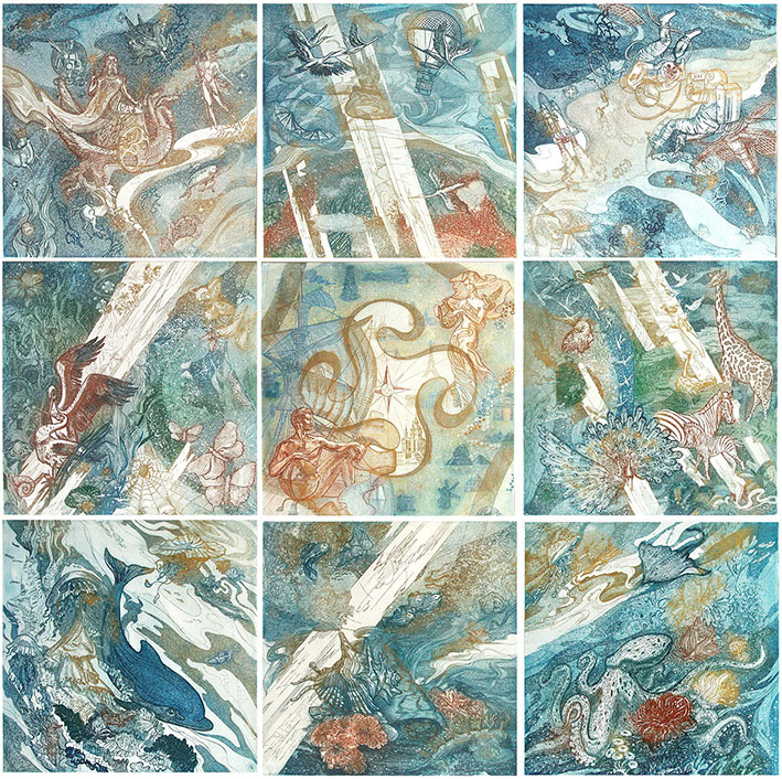 Із серії «Відчуття простору». 2002. Кольоровий офорт